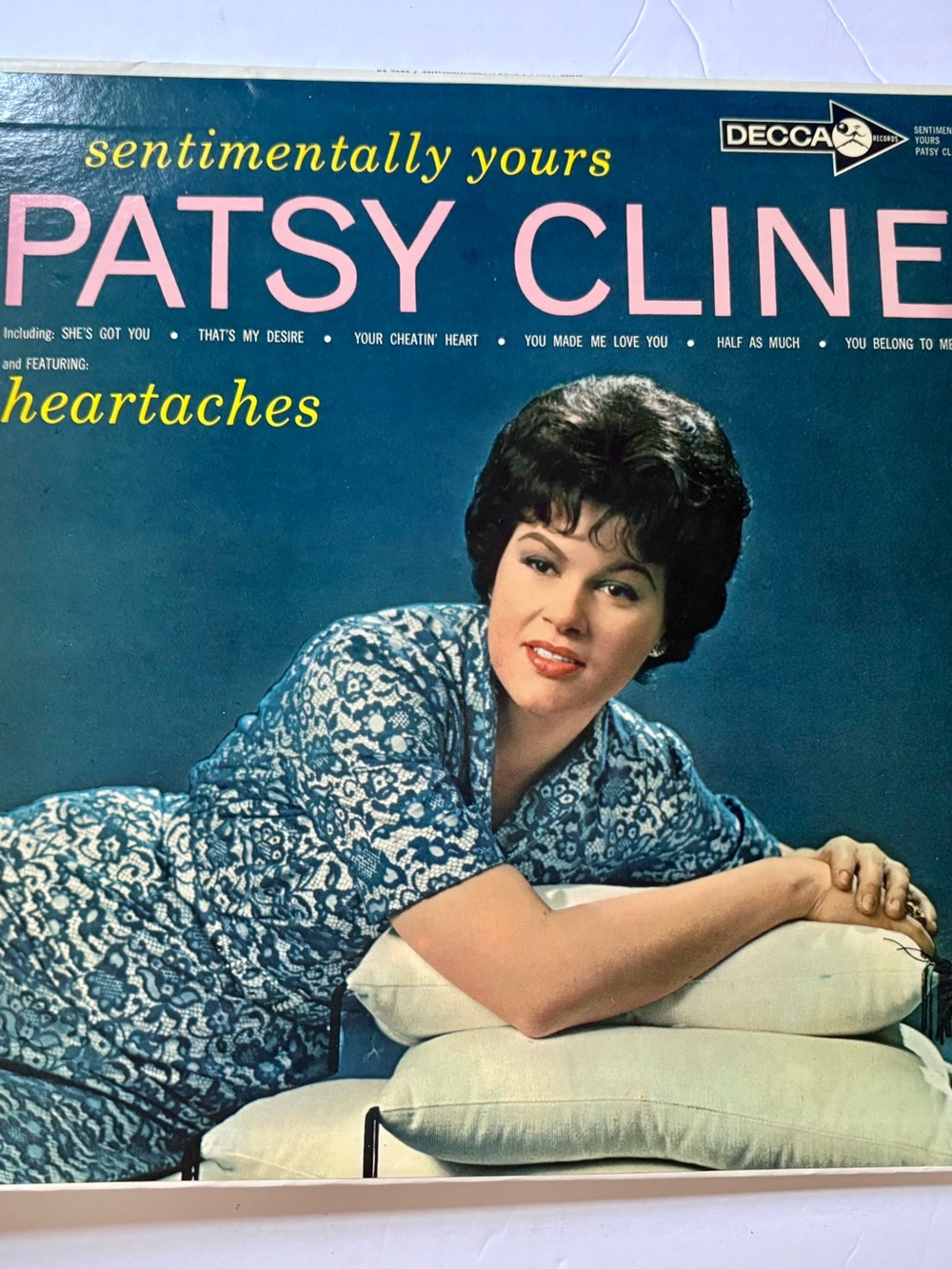 Patsy Cline Sentimentally Yours 1962 Mono Country LP Decca DL 4282 EX EX